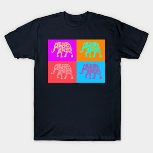 Powered by Plants Elephant Art- Vegan Art T-Shirt